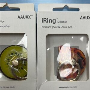 iRing Masstige - Secure Grip Wearable in Silver and Yellow